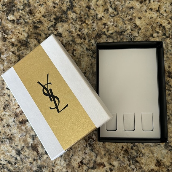 YSL perfume box. Just the box. Nice for decorating shelves/ fancy closet. - Picture 2 of 2
